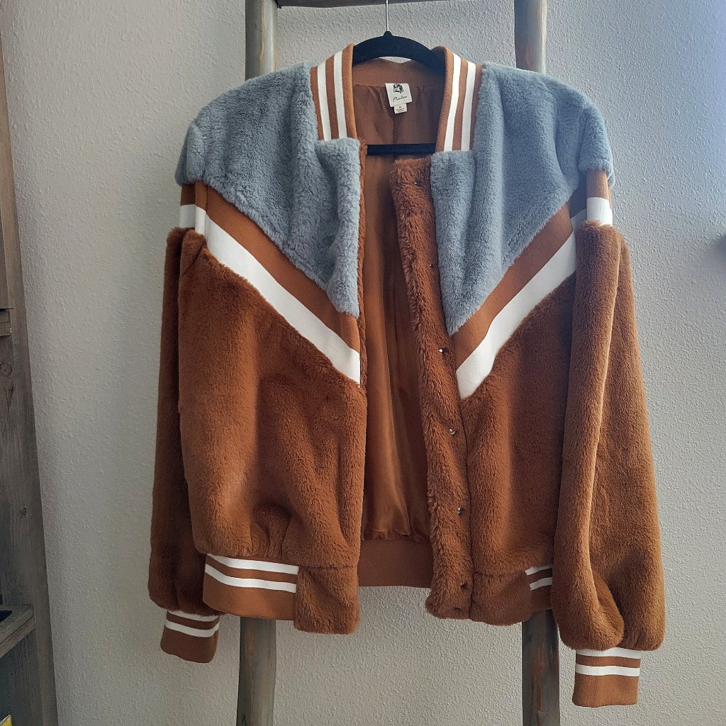 Plush Varsity Jacket